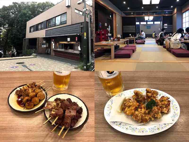 いせや公園店の料理、外観