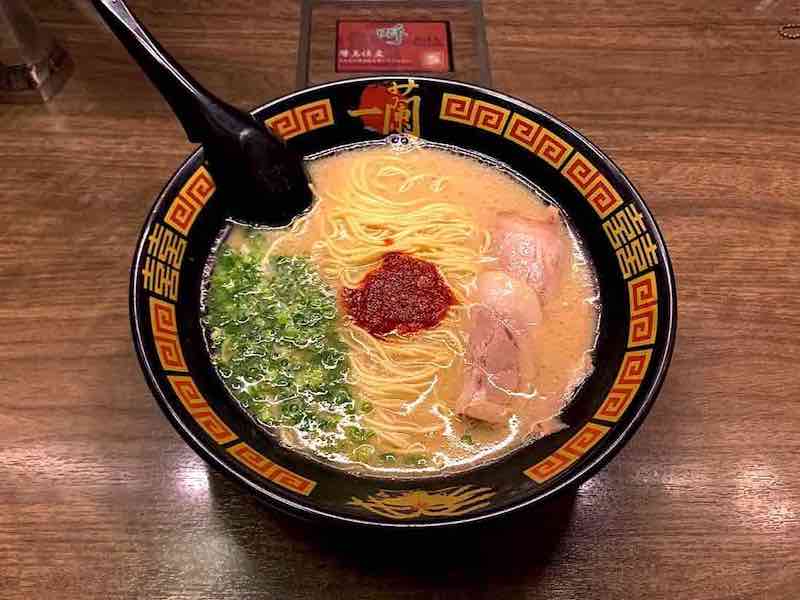 一蘭のラーメン