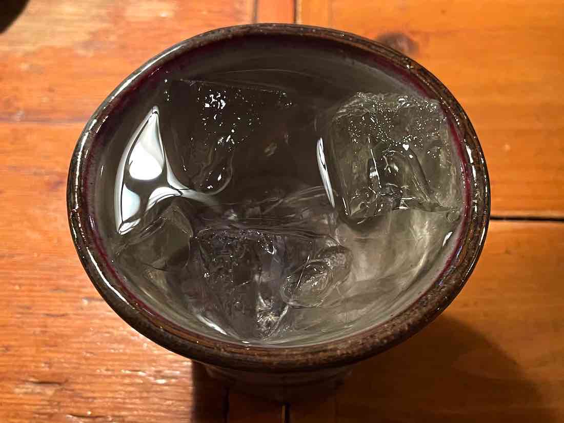 ロックの焼酎