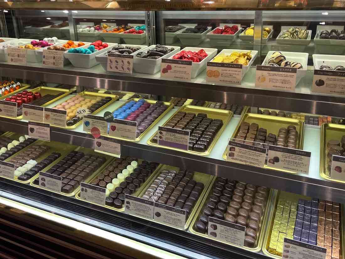 チョコのディスプレイ