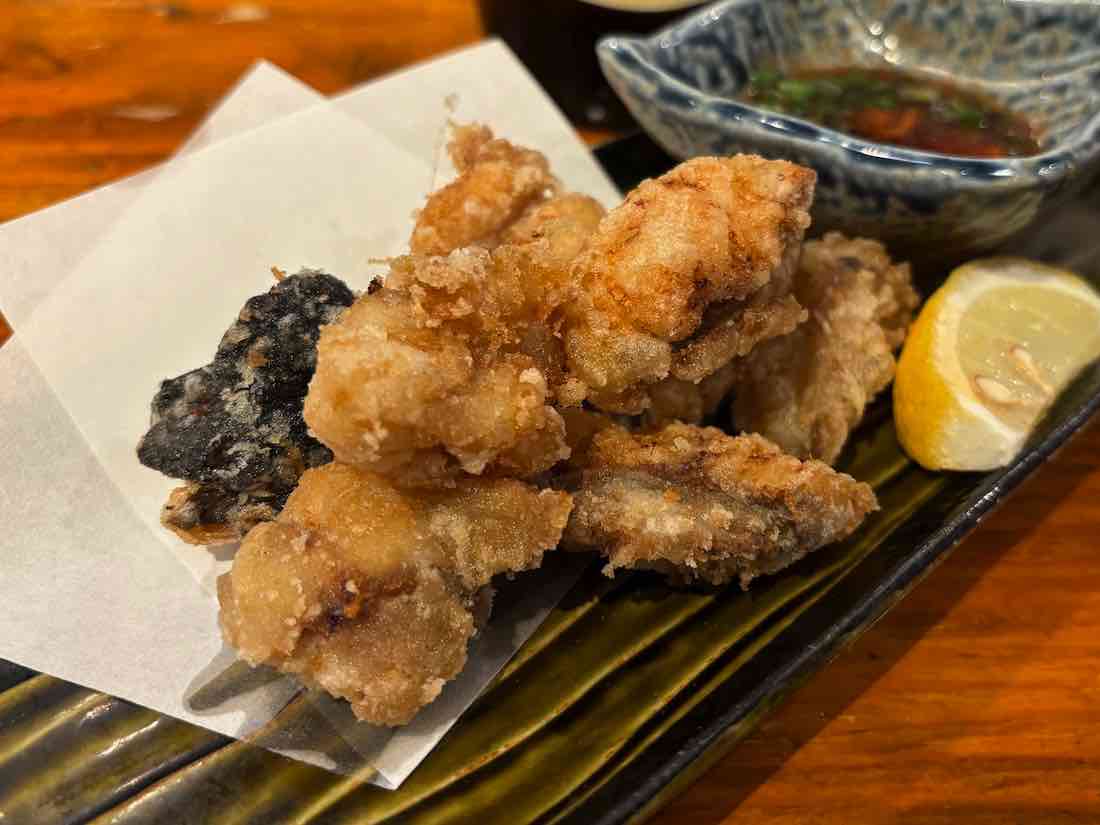 アンコウの唐揚げポン酢