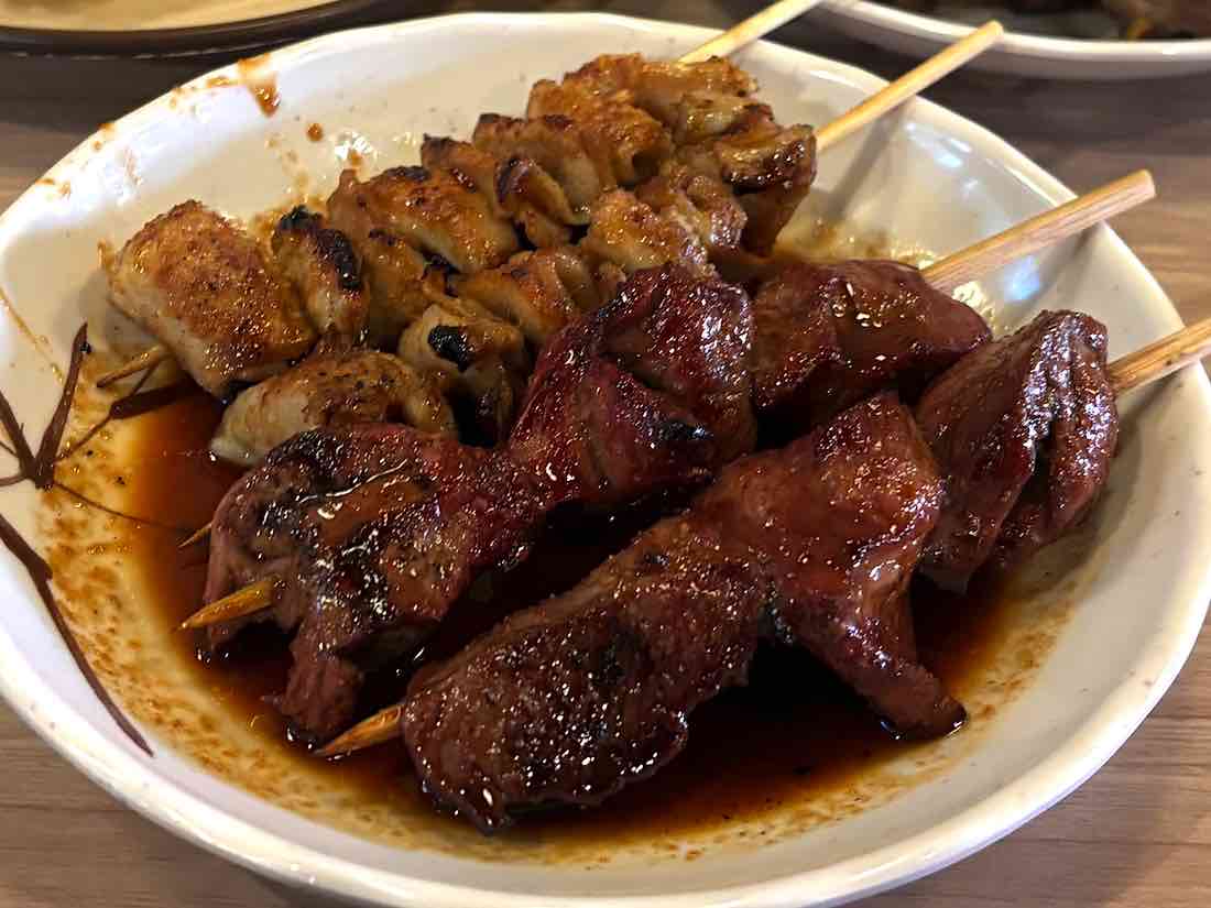 ハツ、鶏皮