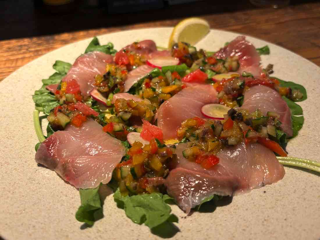 豊洲鮮魚のカルパッチョ