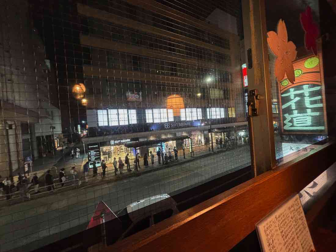 窓際席からの眺め