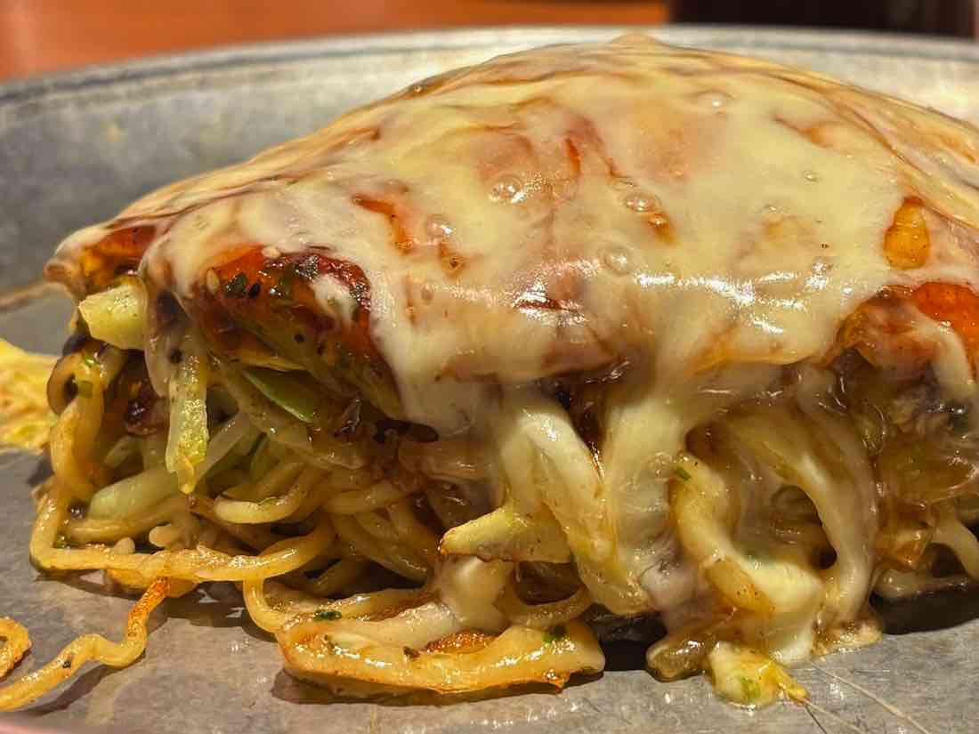 そばチーズ お好み焼き