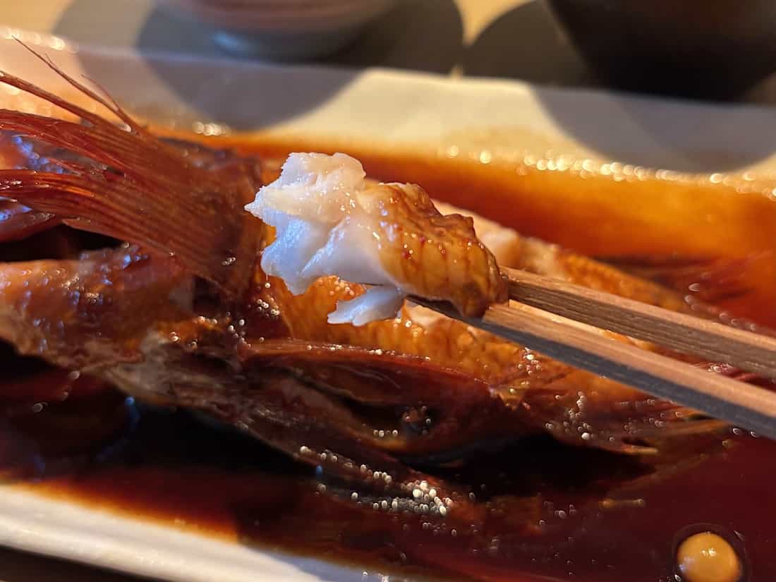 キンキ煮付けの身