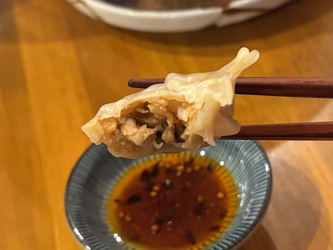 八戒餃子(精進蒸餃子)の餡