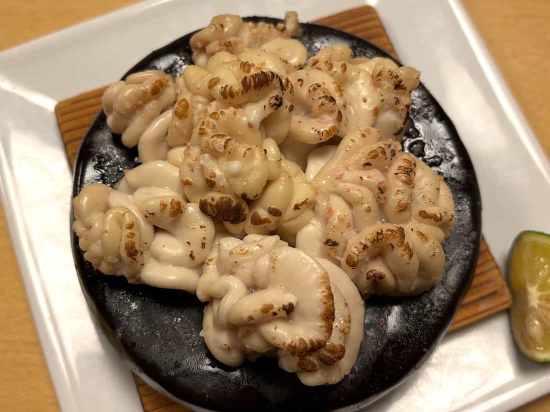 白子の石焼き
