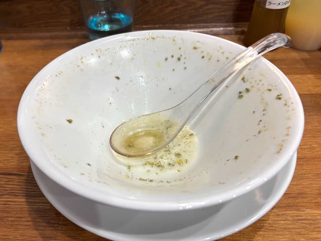 完食した丼