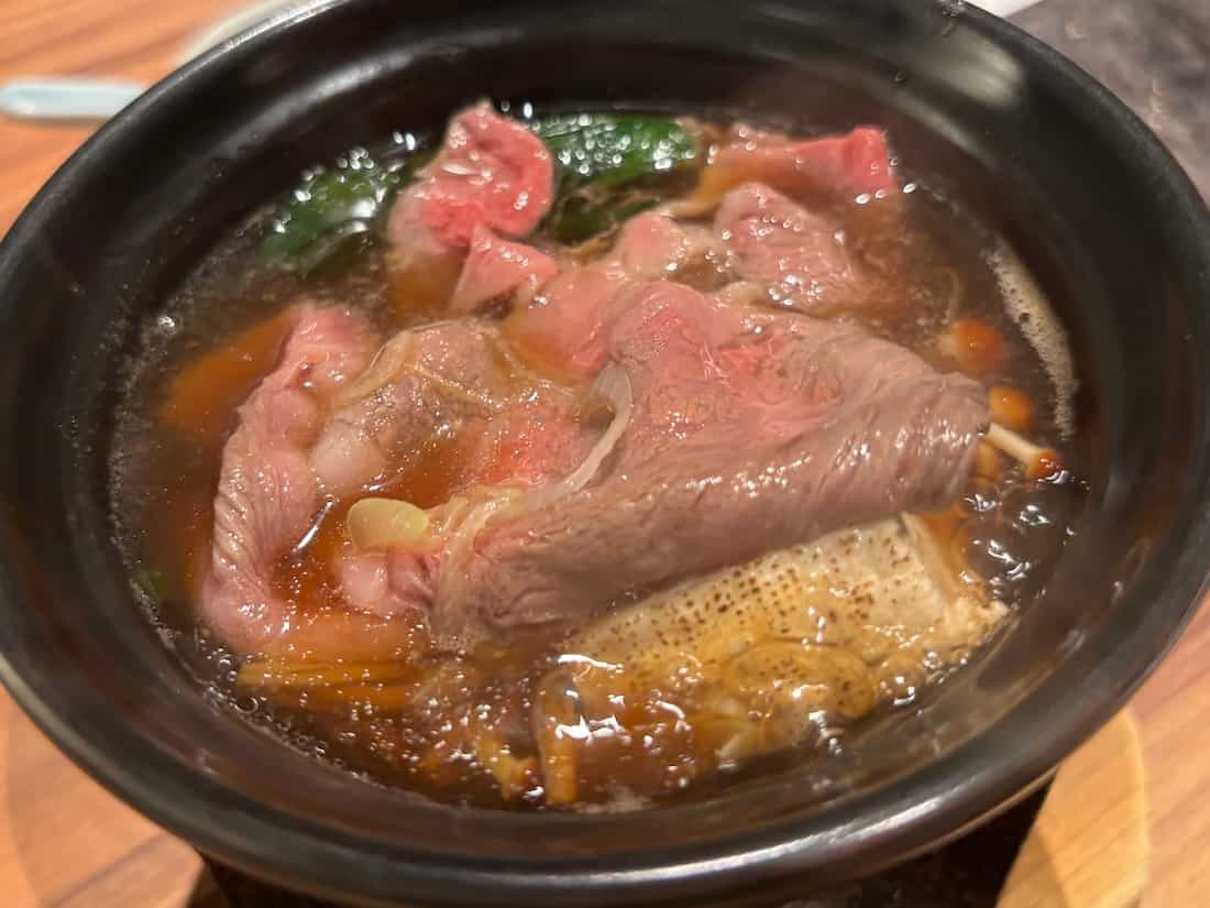 牛すき鍋完成