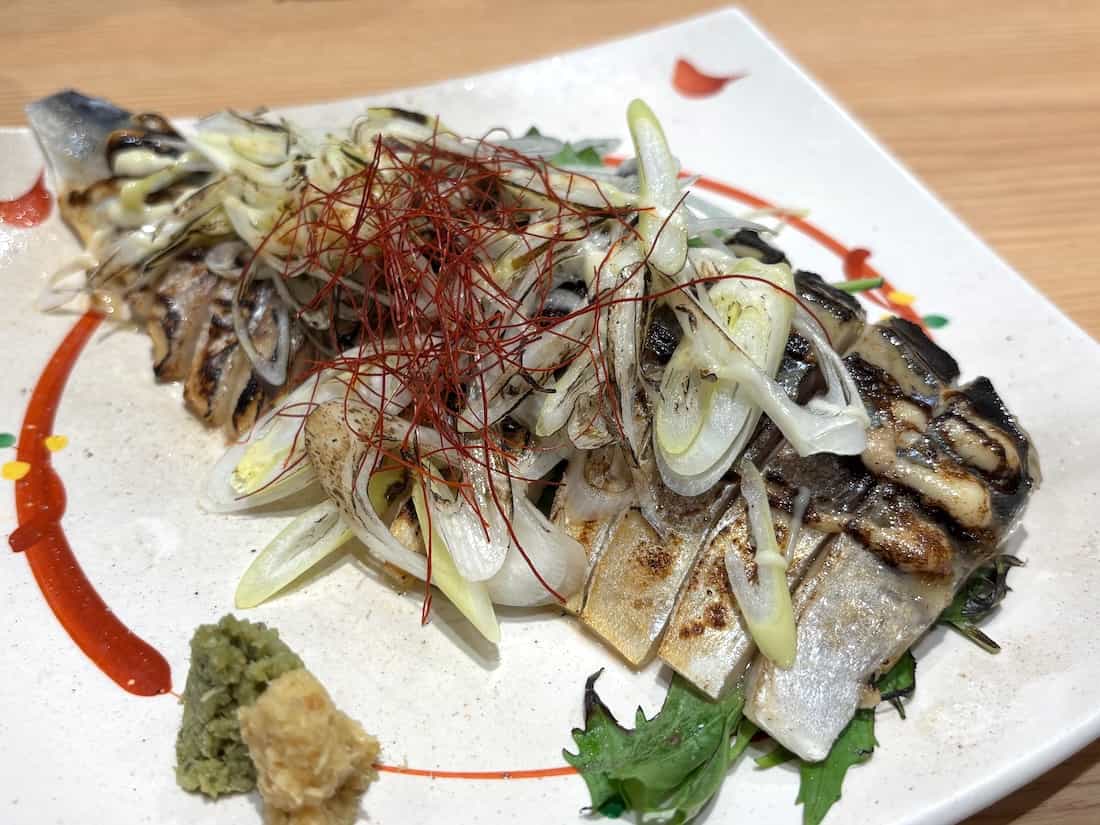 新炙りトロさば刺し