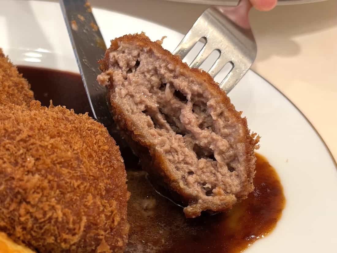 メンチカツ断面