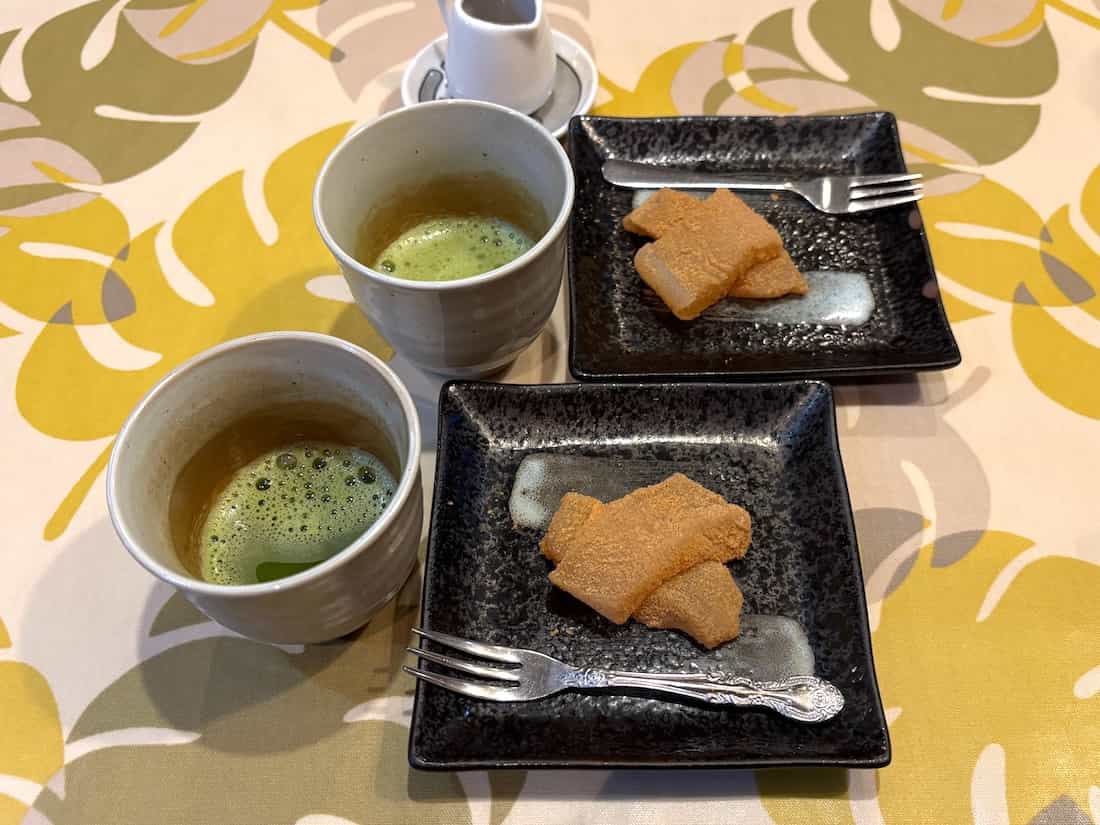 手作り葛餅＆抹茶