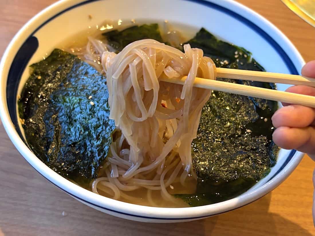 のり冷麺の麺