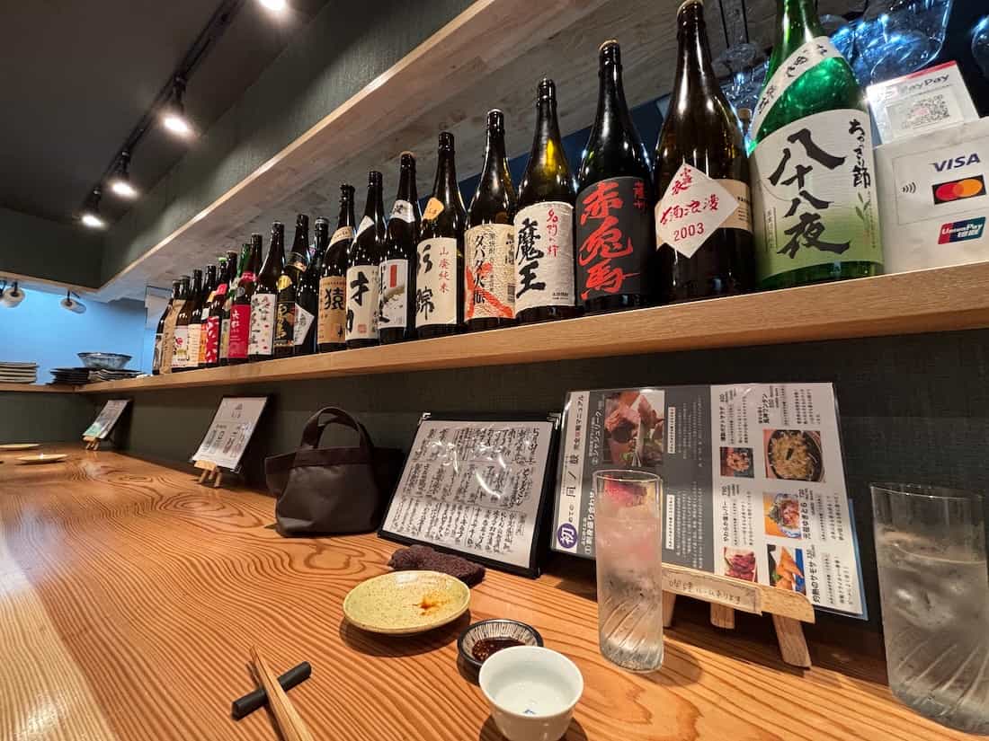 店内カウンター席
