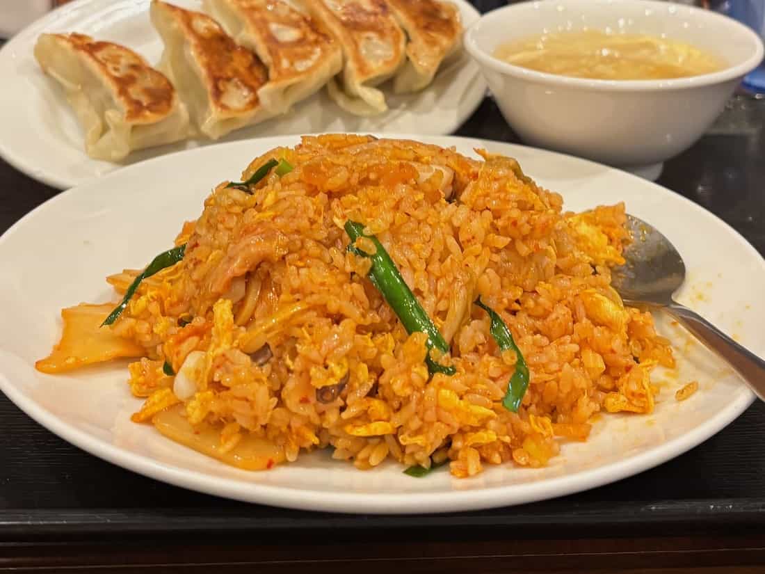 キムチとたこチャーハン