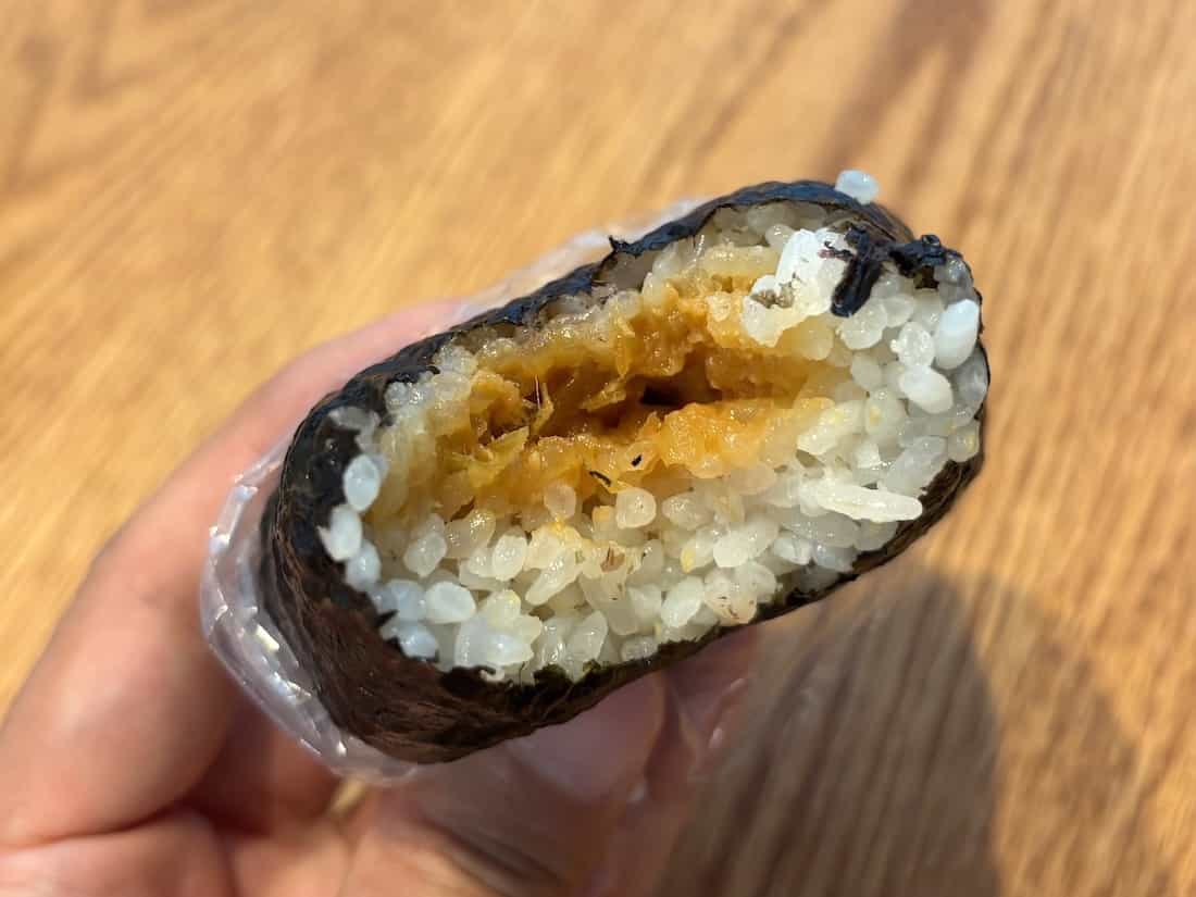 ねぎみそおにぎりの中身