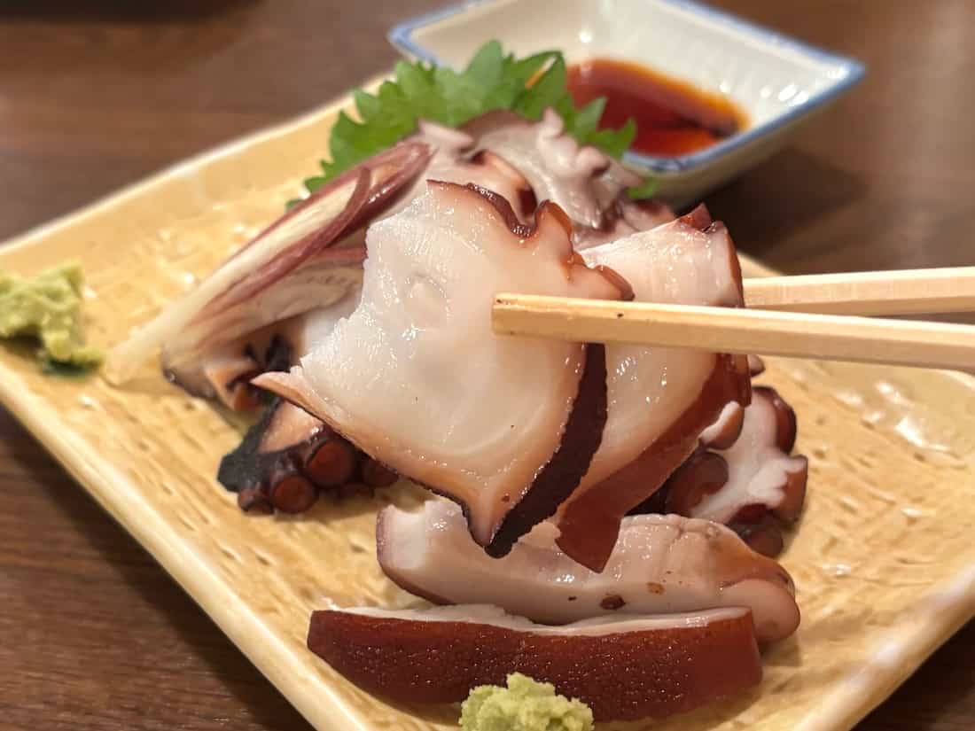 地たこ刺身