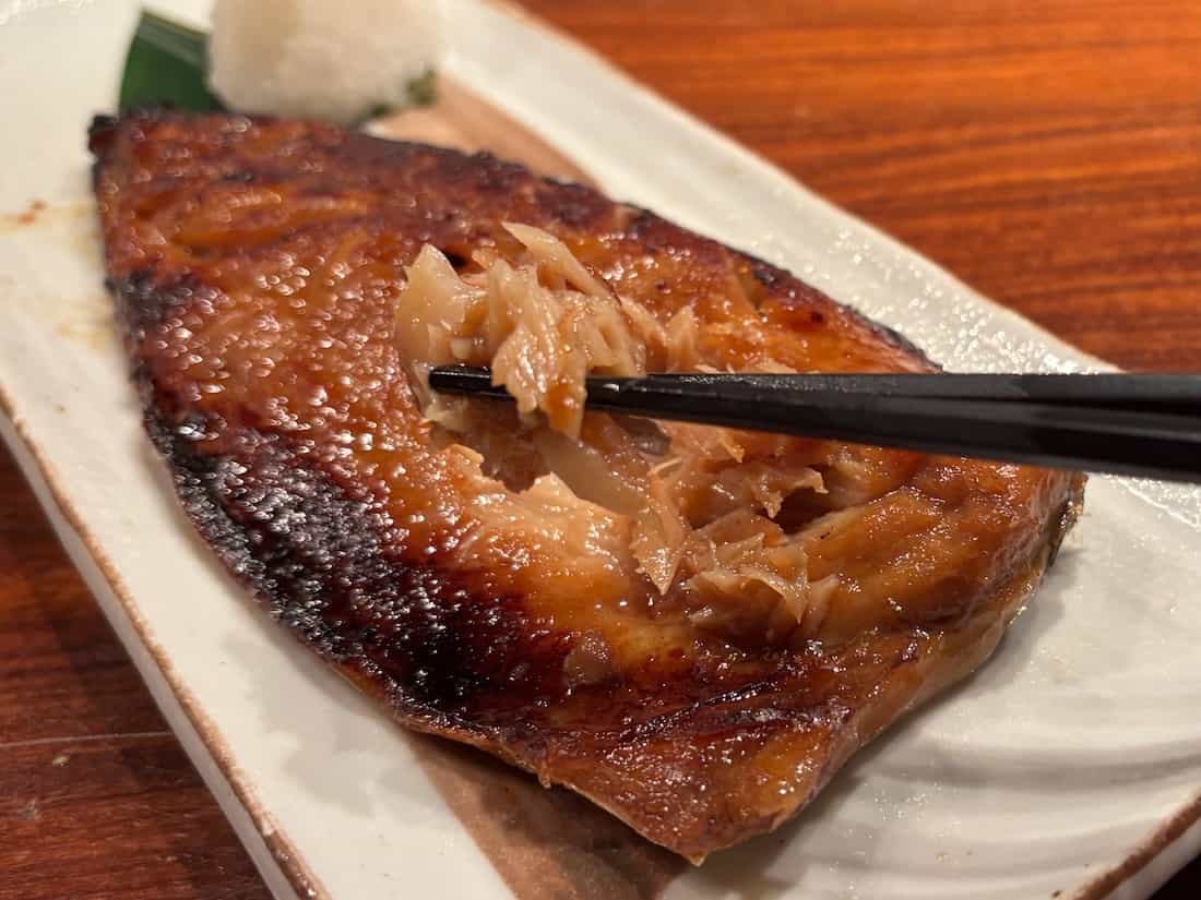 鯖の味噌柚庵焼き