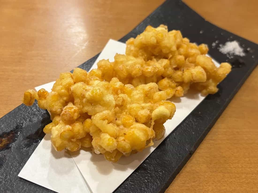とうもろこしのかき揚げ