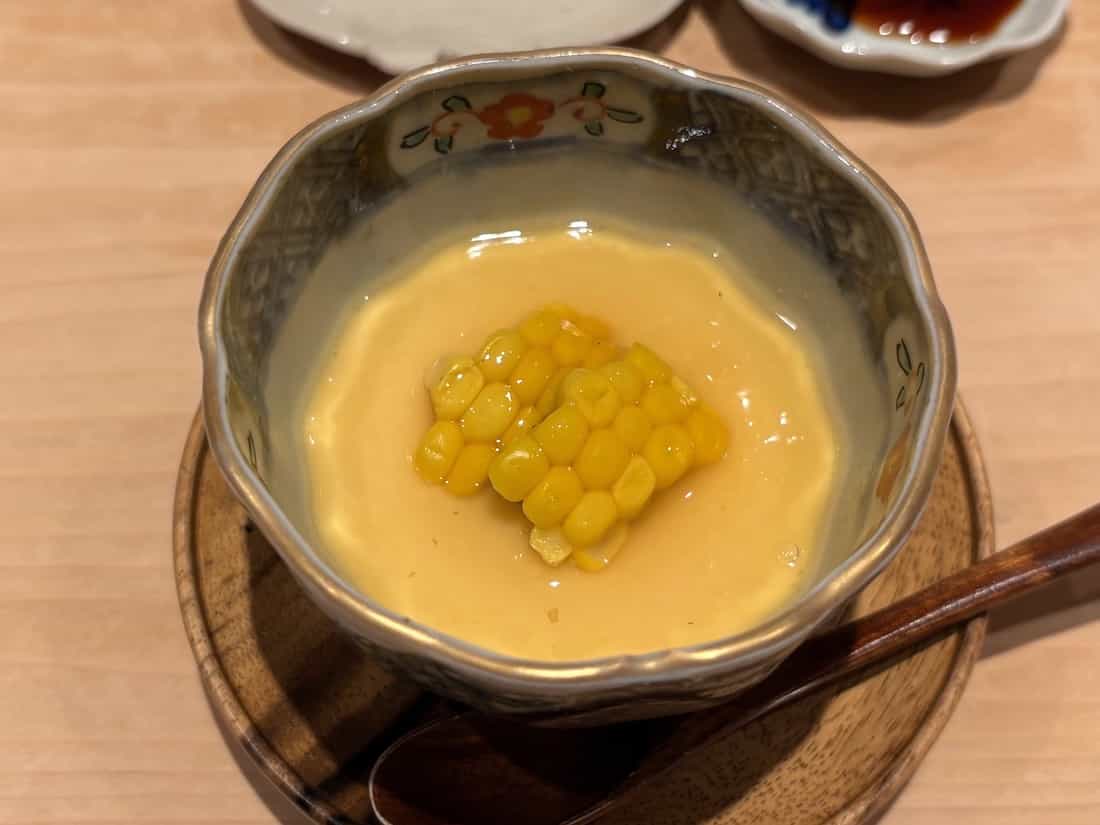 とうもろこしの茶碗蒸し