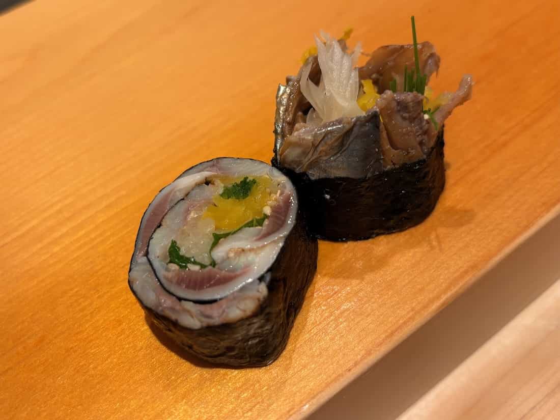 イワシの海苔巻き