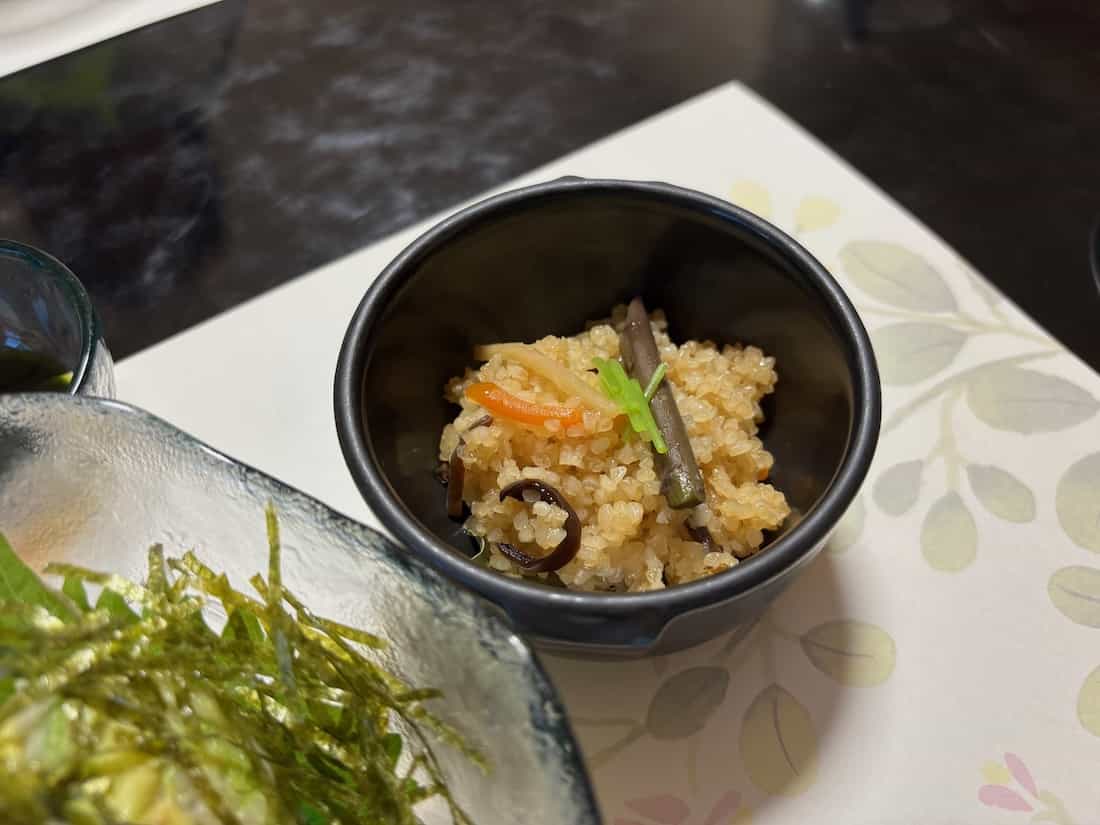 山菜おこわ