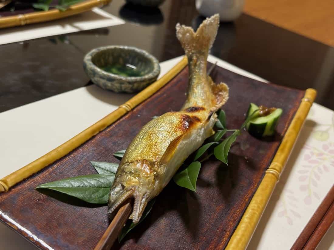 鮎塩焼き