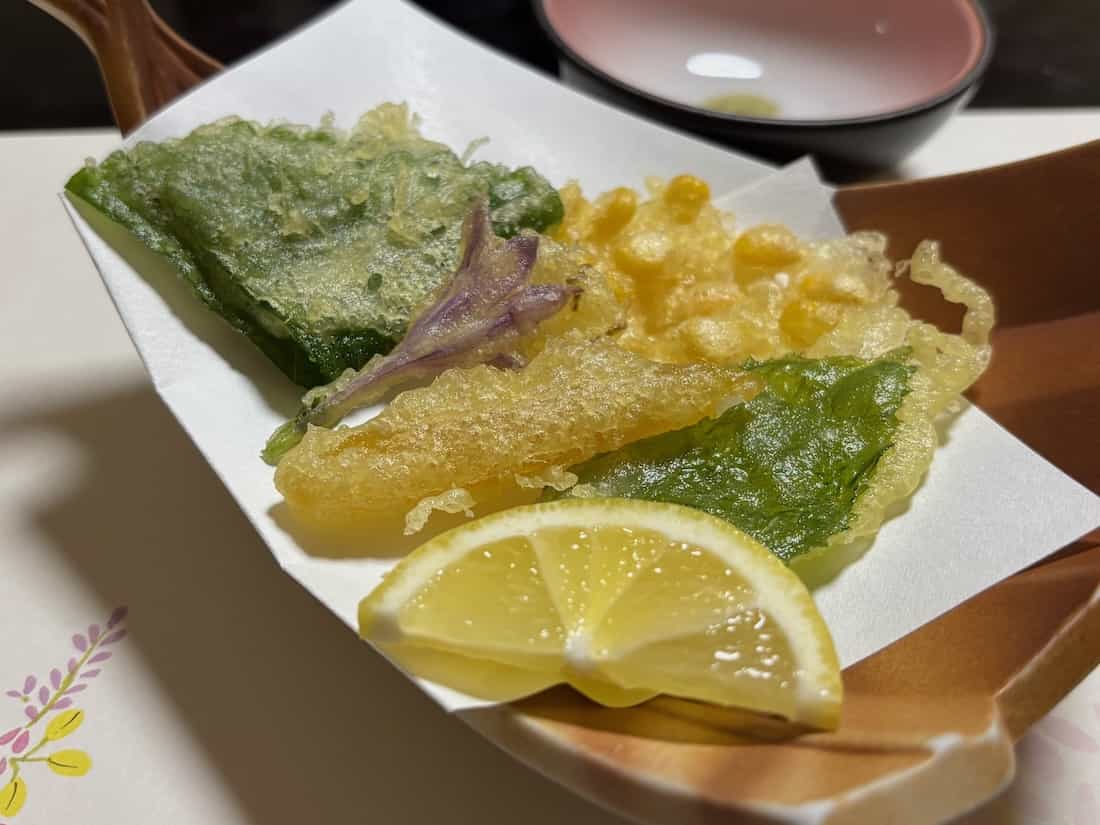 山里の天ぷら