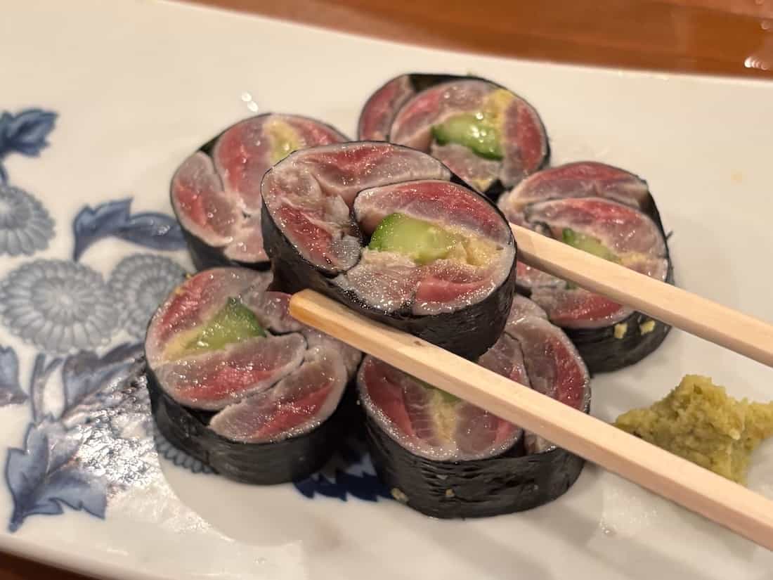 鰯（イワシ）の海苔巻き