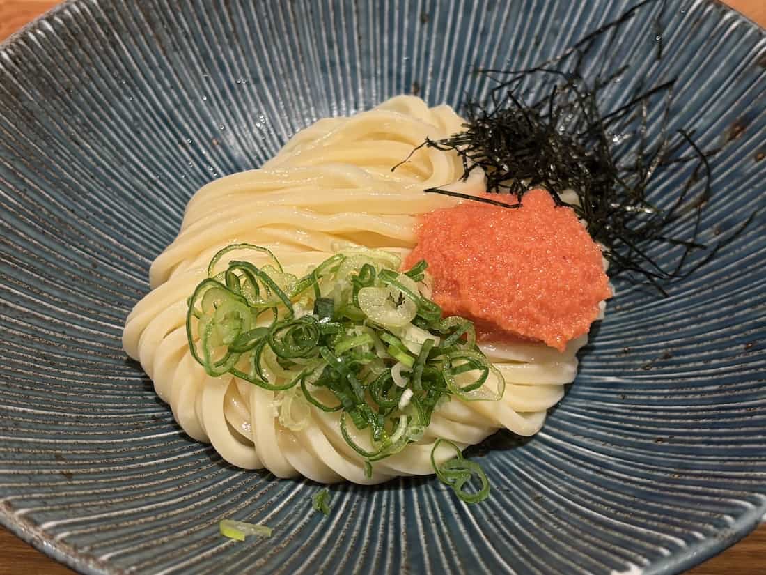 明太子醤油うどん