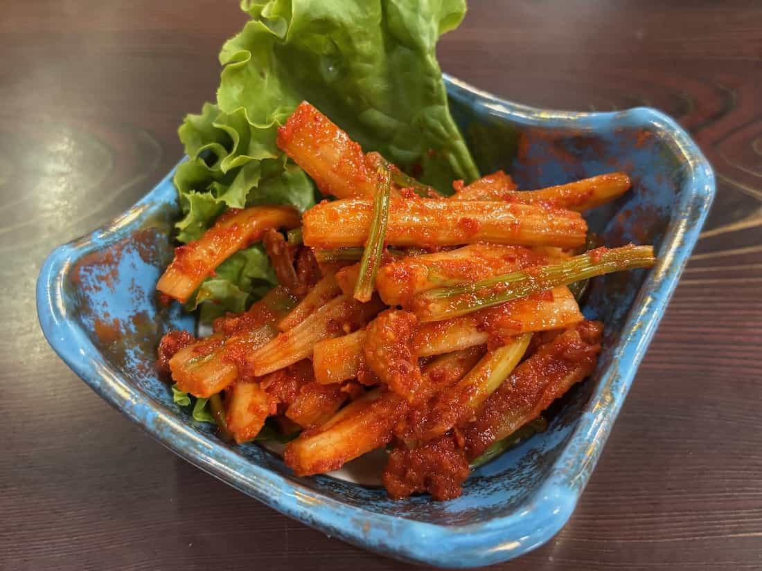 セロリのキムチ