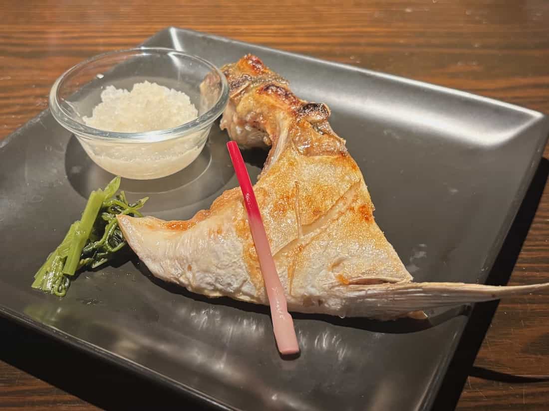 勘八カマ塩焼き