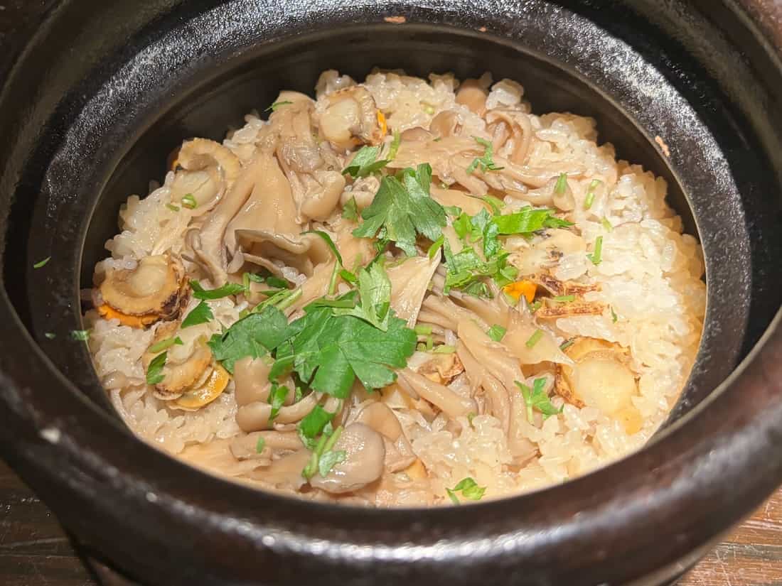 舞茸と帆立ご飯