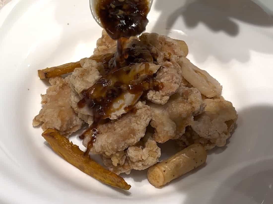 鶏肉の唐揚げ香味ソース(油淋鶏)