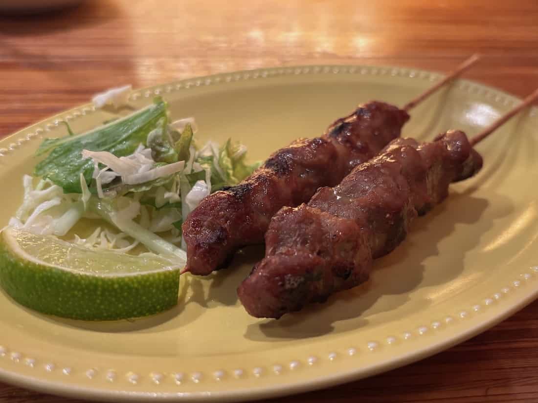 ムーピン(タイの焼き豚串)