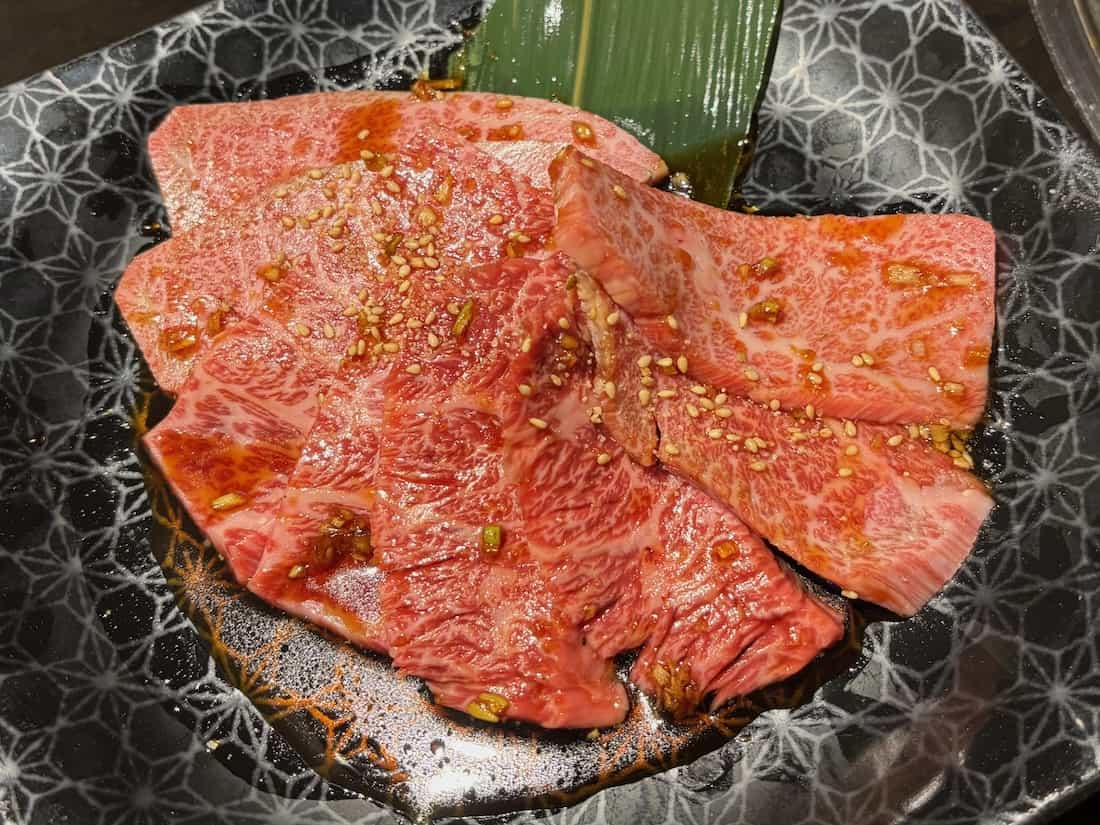 和牛タレ4点盛り合わせ