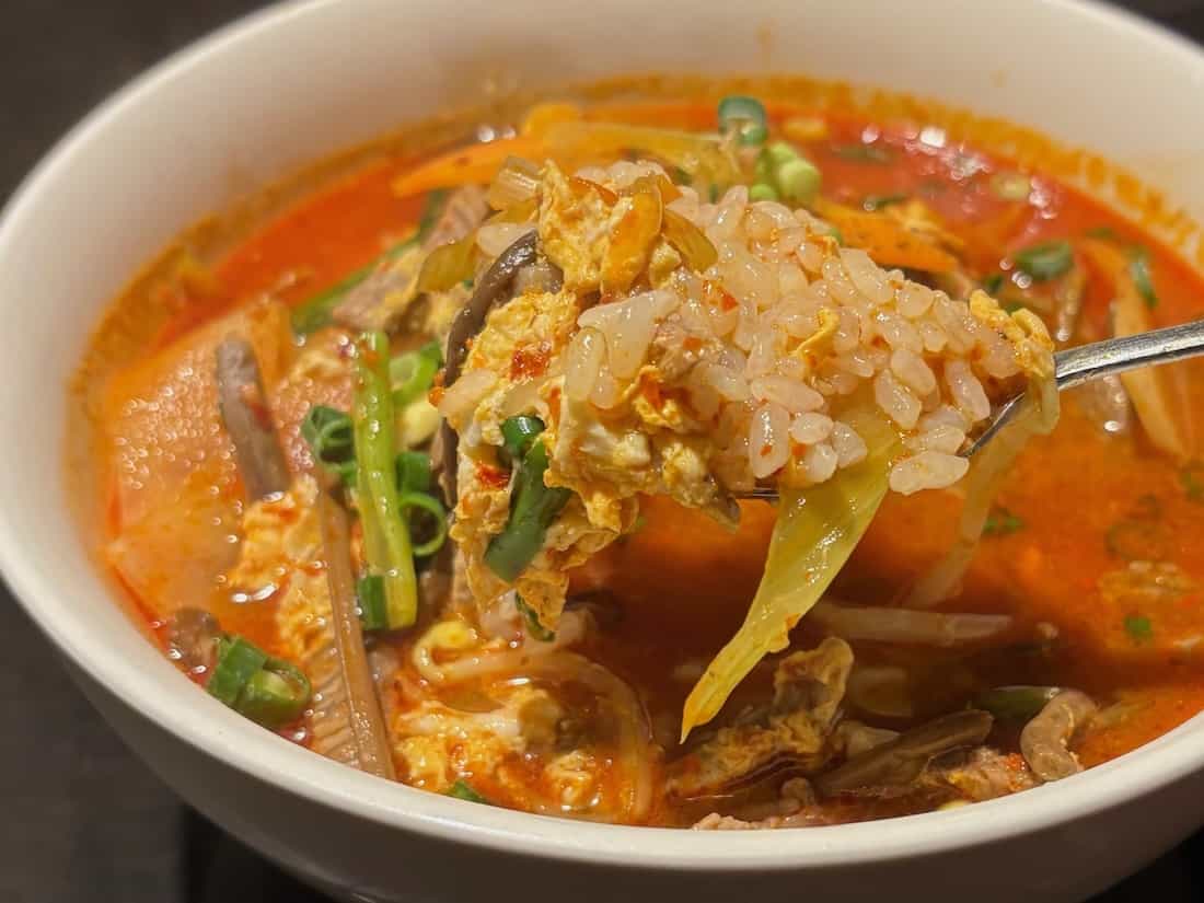 ユッケジャンクッパ