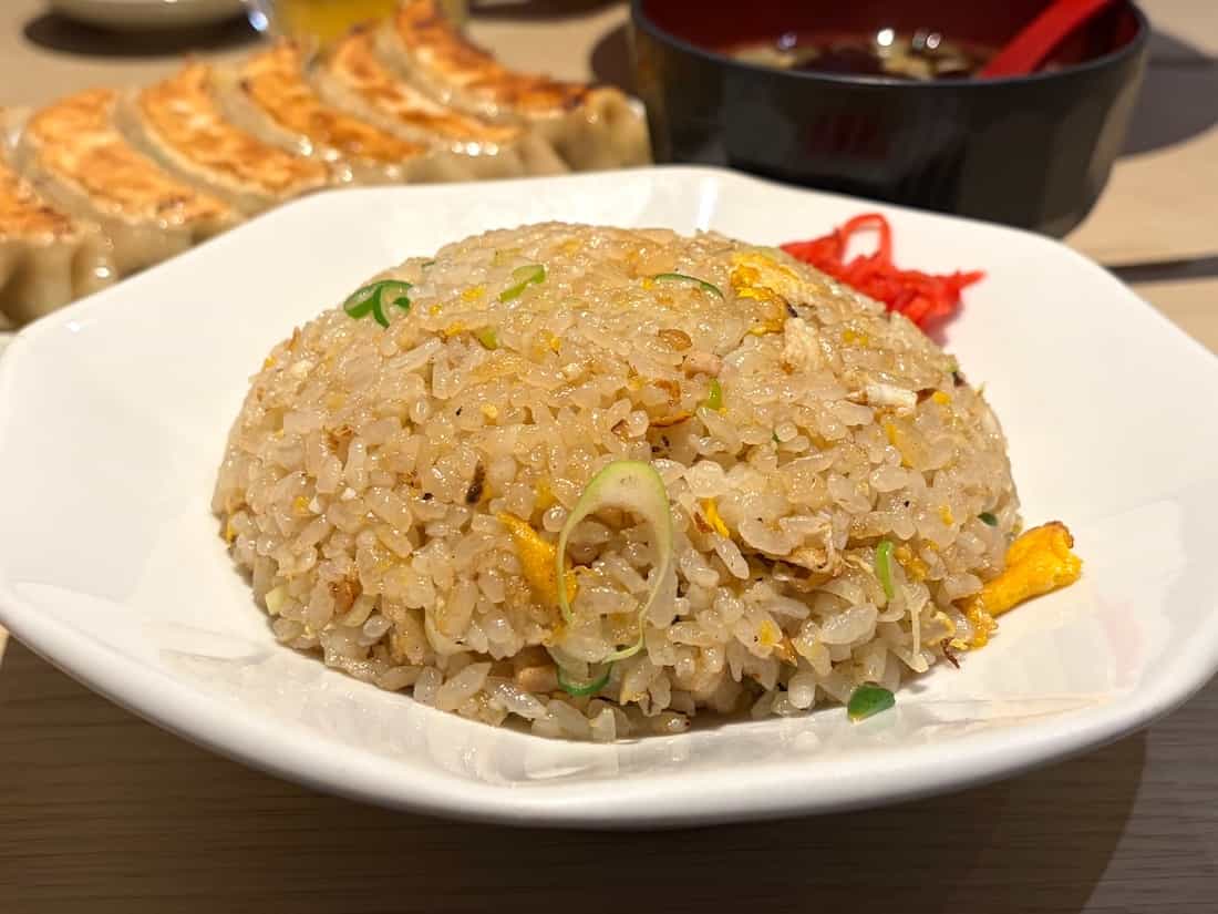 チャーハンと焼き餃子