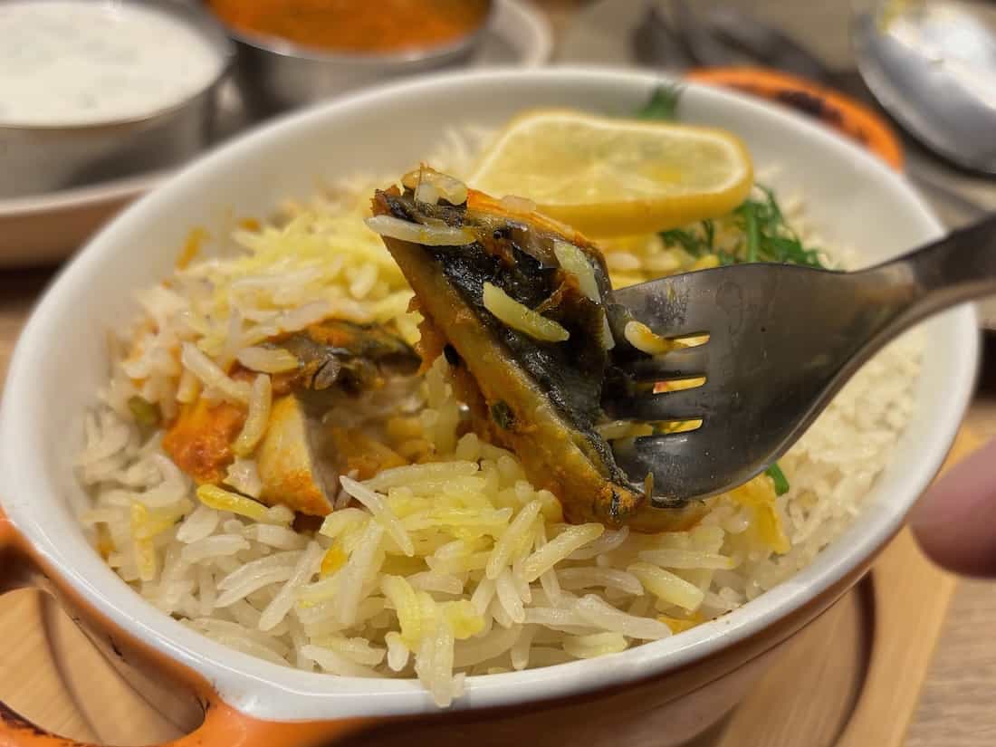 鯖ビリヤニの鯖