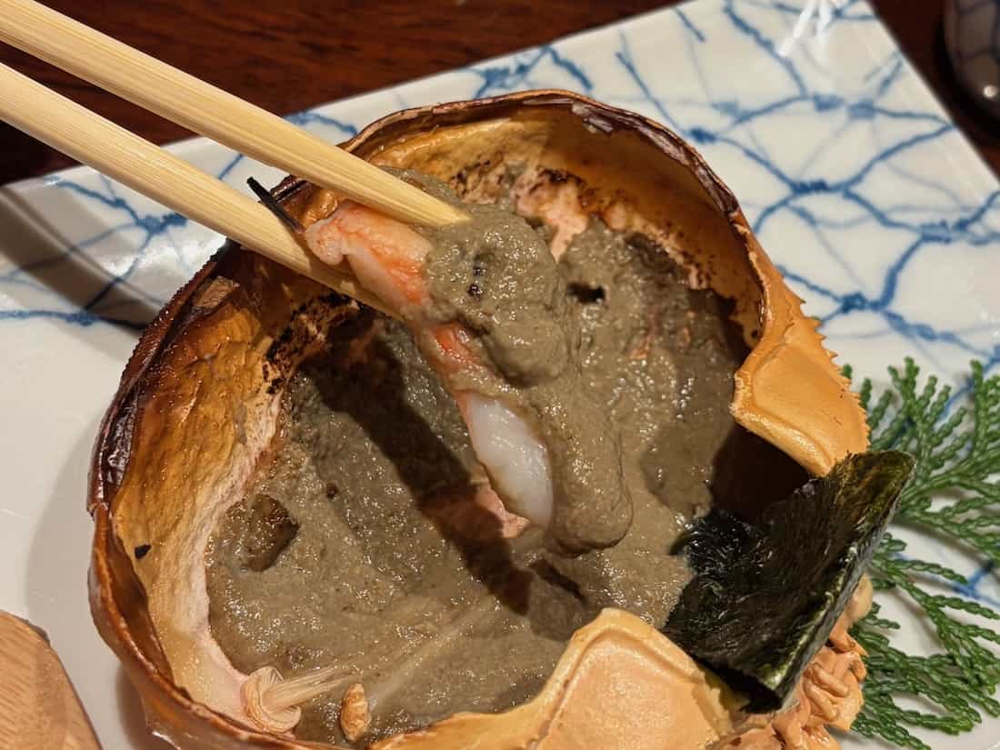 かにみそ甲羅焼
