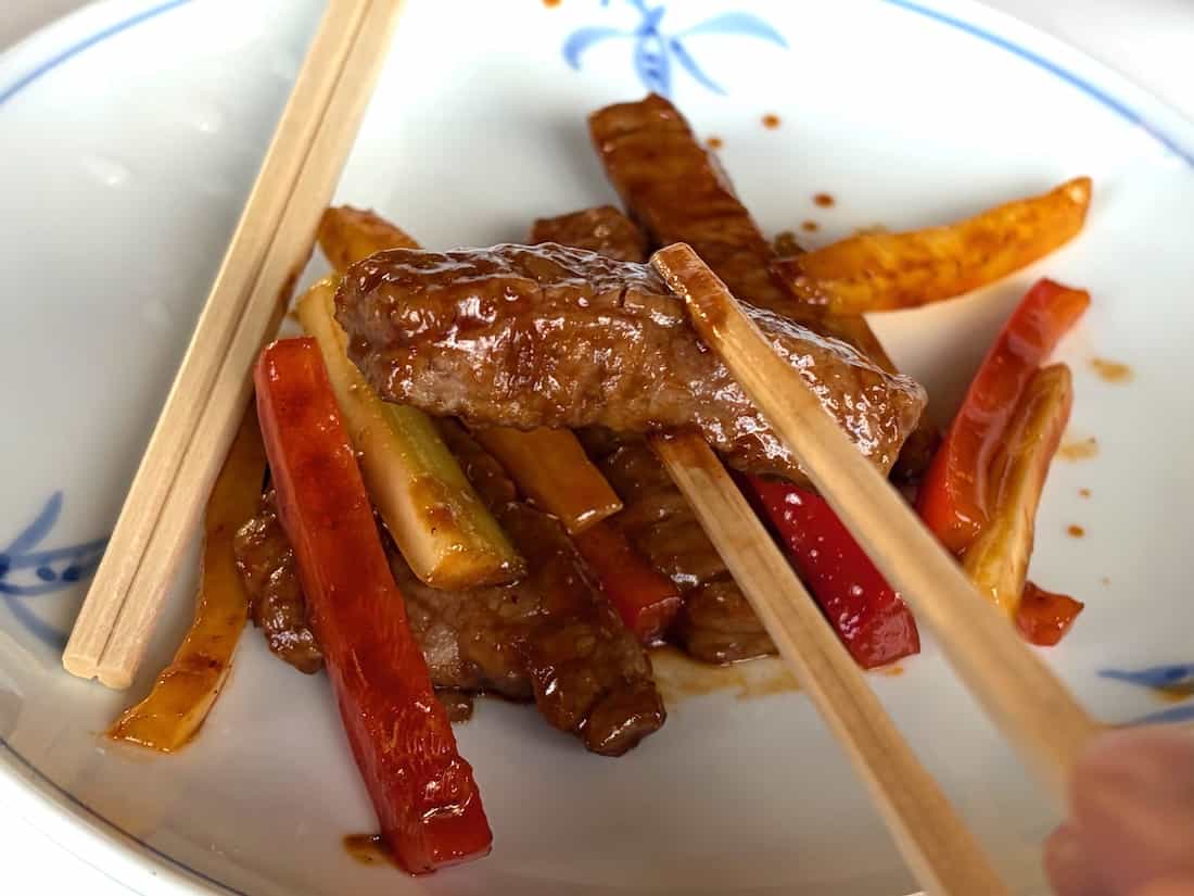 黒毛和牛の炒め物