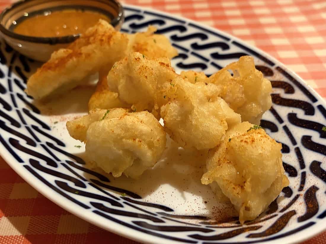 白子とタラのフリット