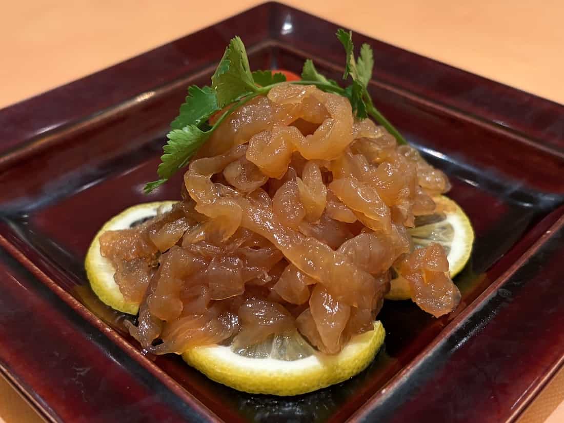 クラゲの冷菜