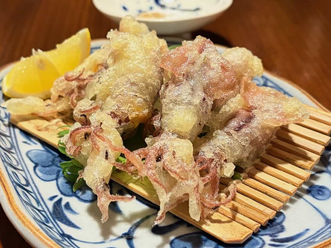 ホタルイカの天ぷら