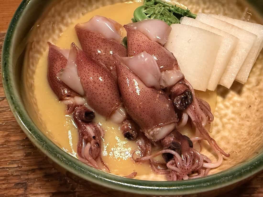 ホタルイカの酢味噌