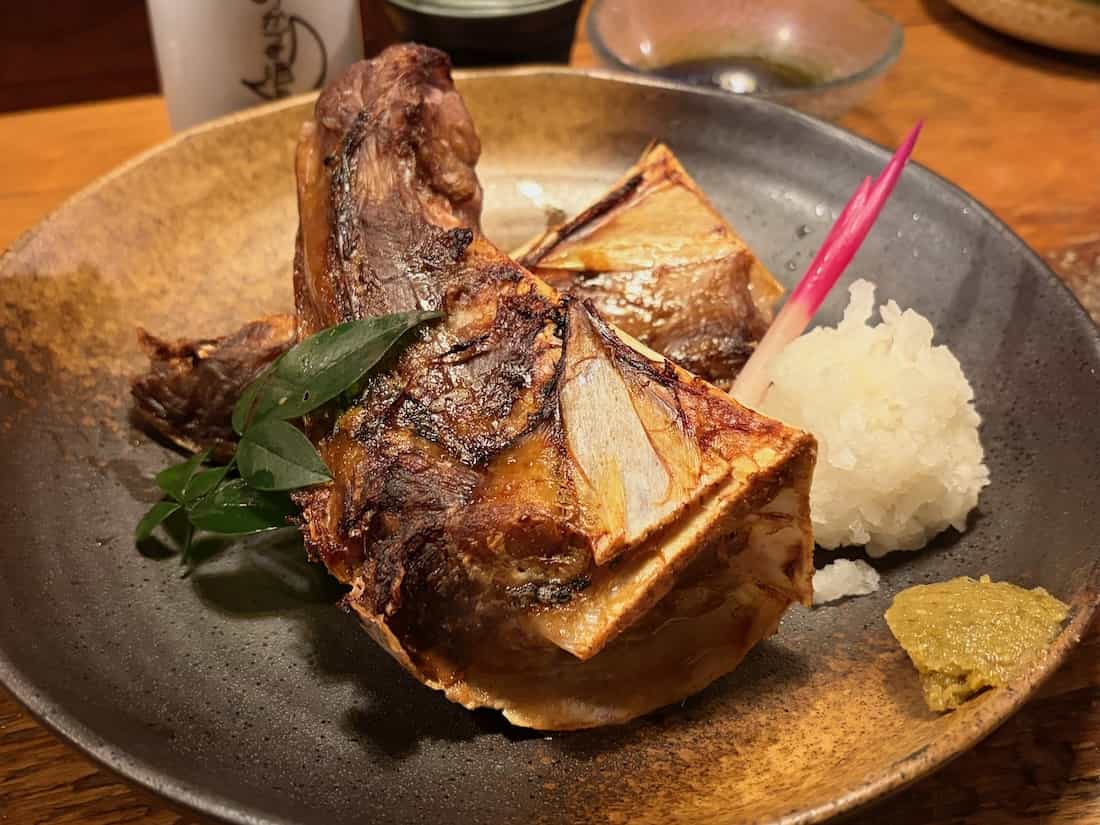 まぐろあご肉の塩焼き