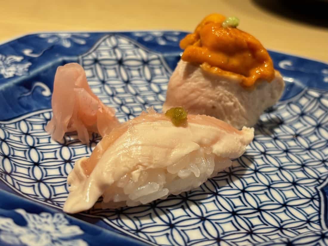 鶏肉の握り