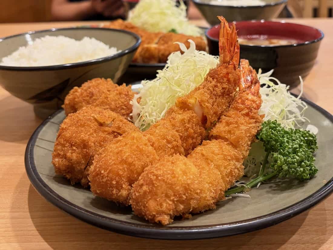 ミックスかつ定食