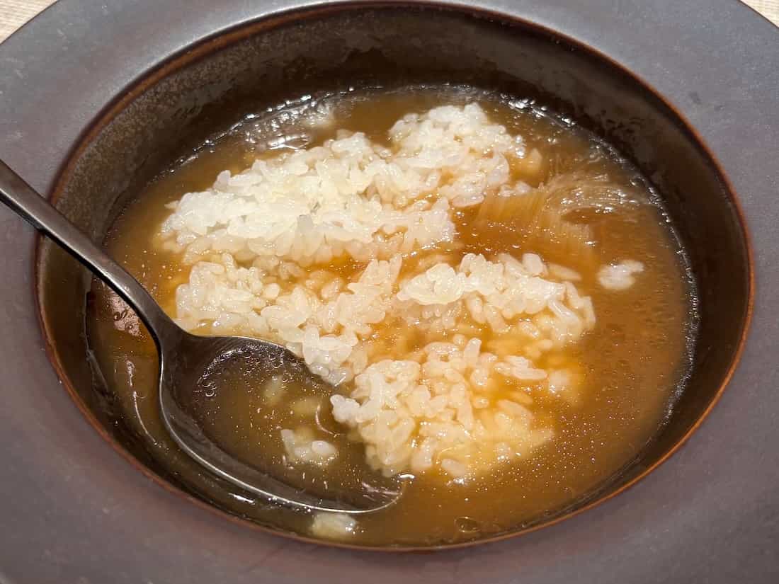 フカヒレスープとご飯